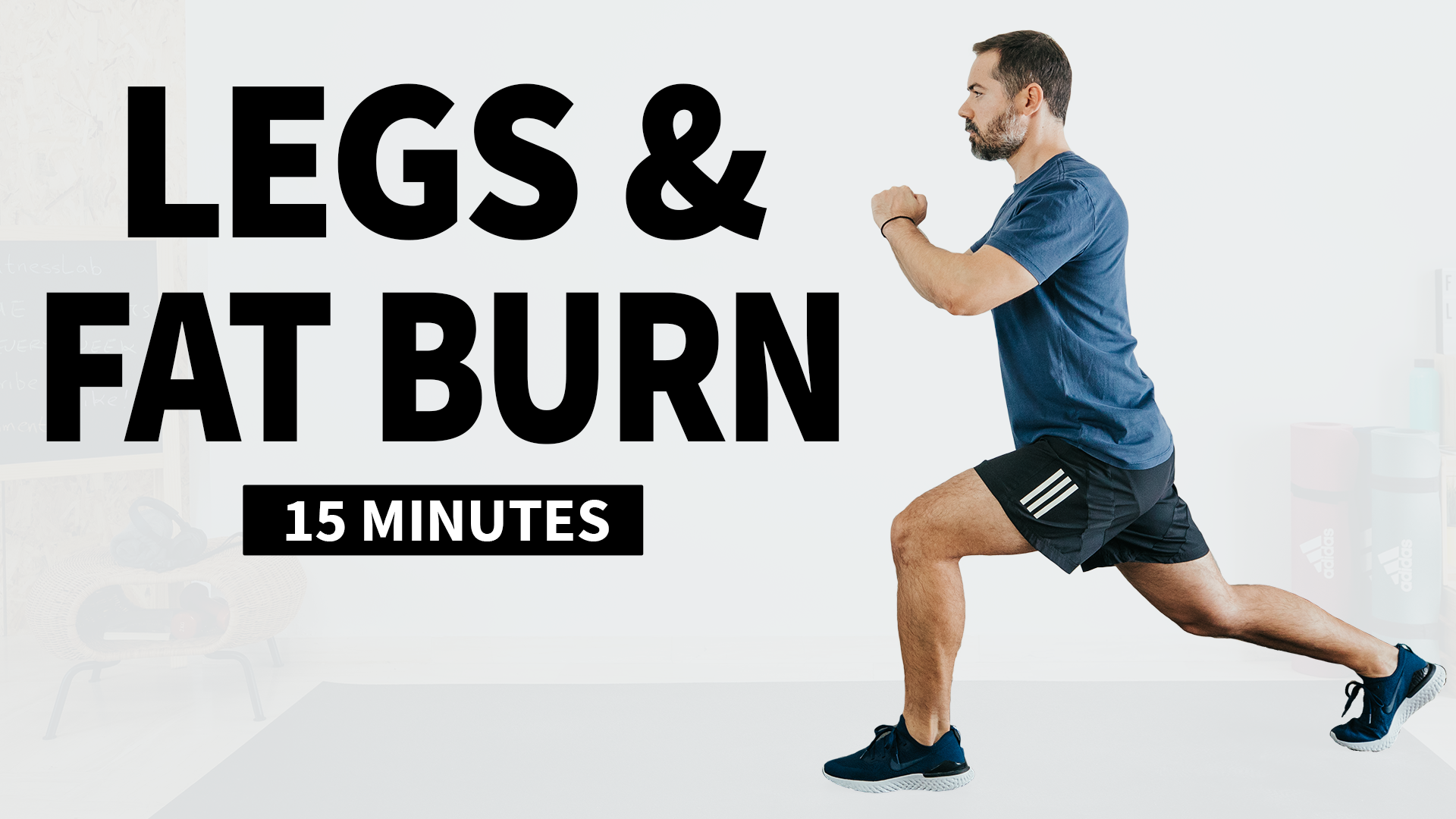 15 Min Legs + Fat Burn Workout // No Equipment